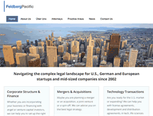 Tablet Screenshot of feldbergpacific.com